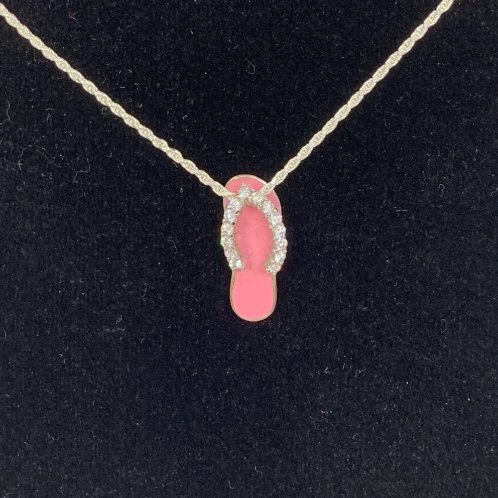 Slipper Pendant with Chain